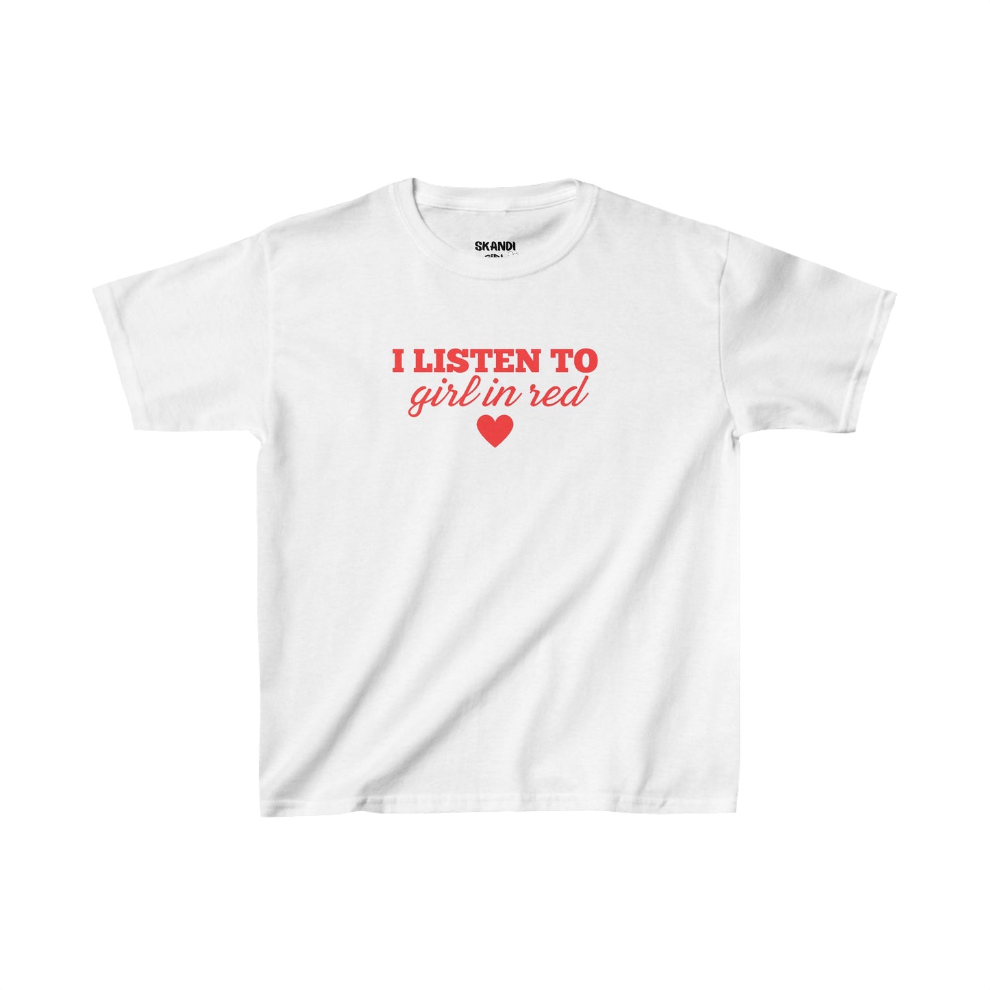 I Listen To Girl In Red Baby-Tee