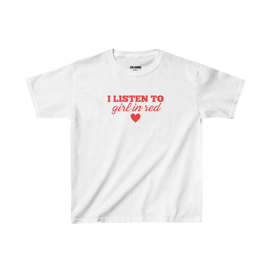 I Listen To Girl In Red Baby-Tee