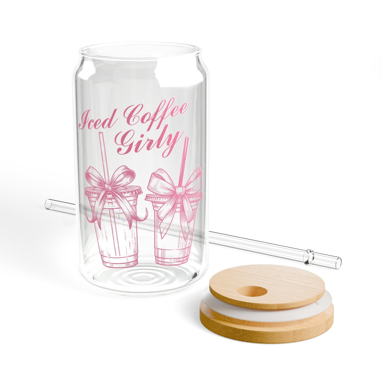 Ice Coffee Sipper Glass