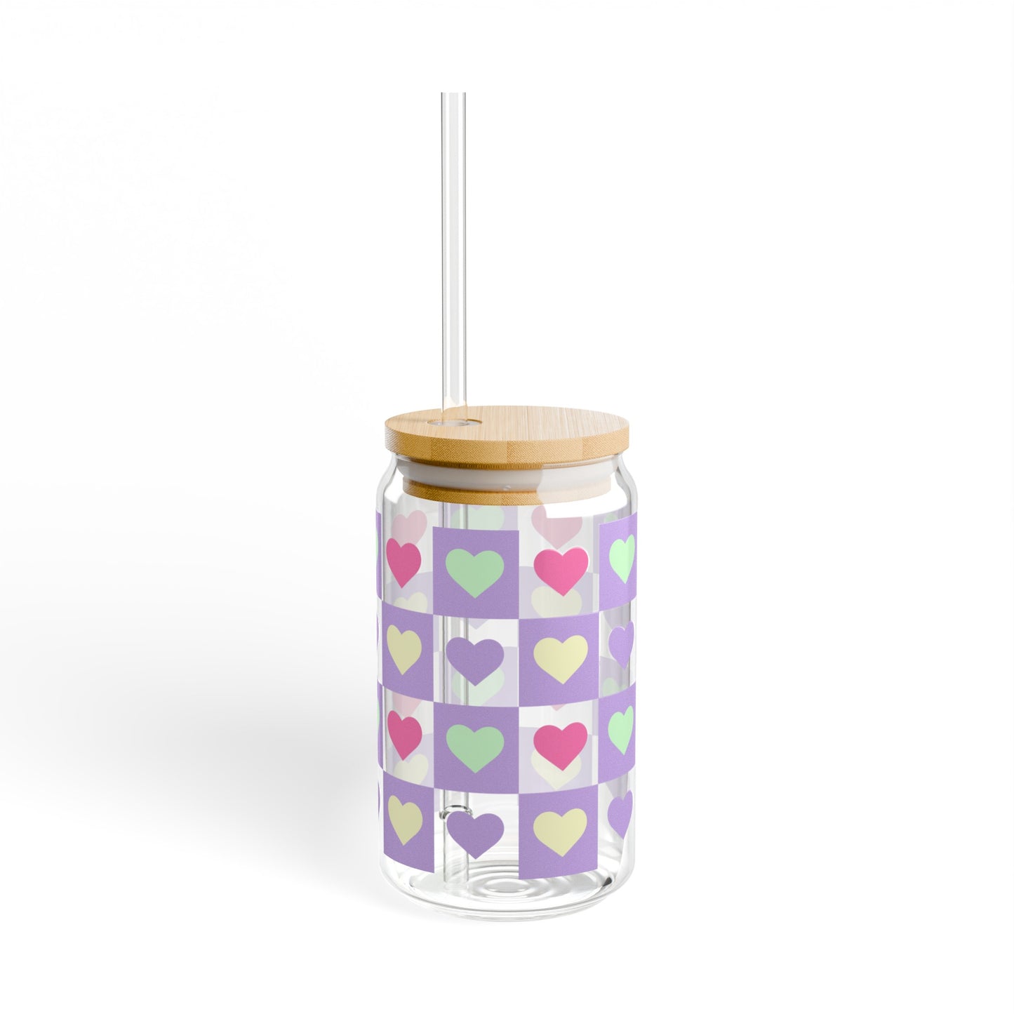 Hearts Sipper Glass