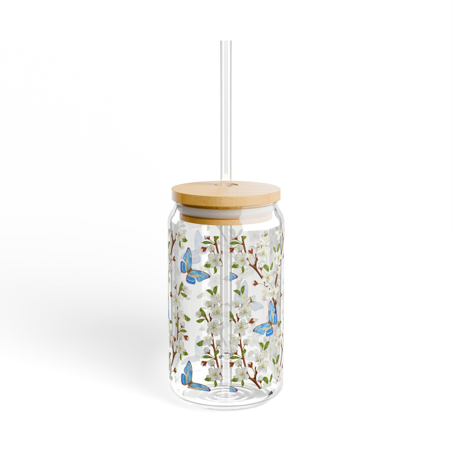 Butterfly Sipper Glass