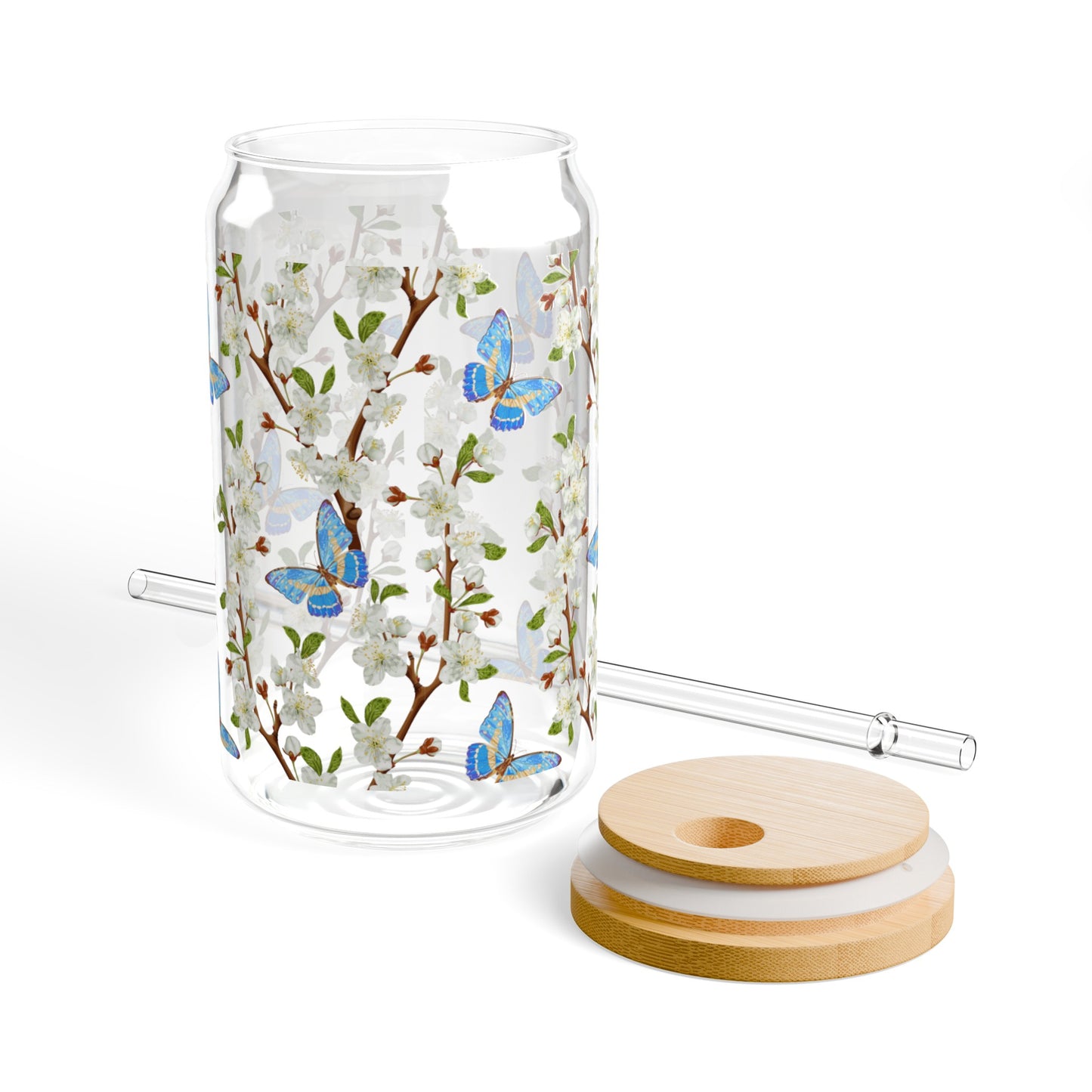 Butterfly Sipper Glass