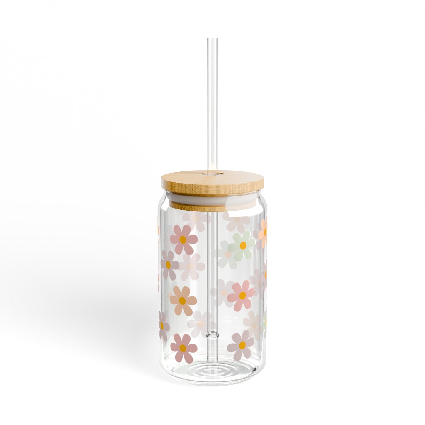 Flower Power Sipper Glass