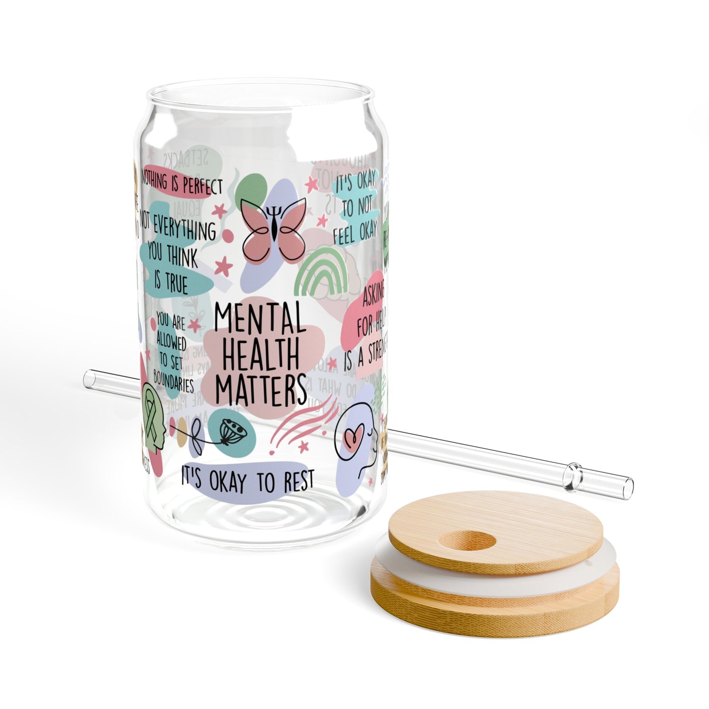 Mental Health Matters Sipper Glass