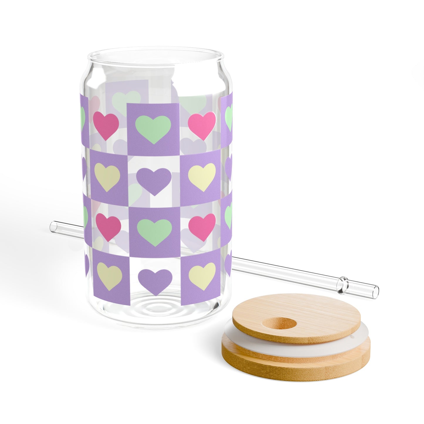 Hearts Sipper Glass