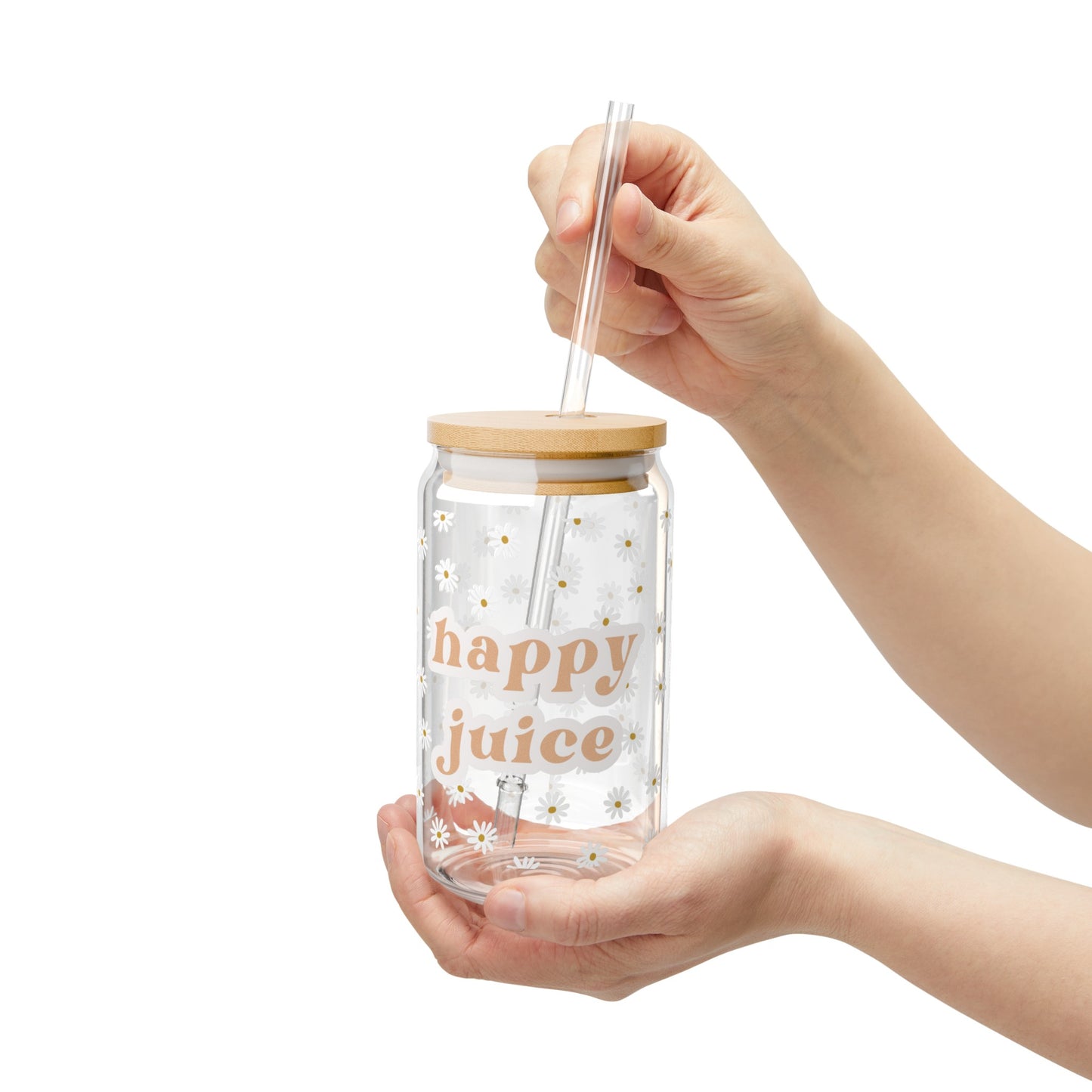 Happy Juice Sipper Glass