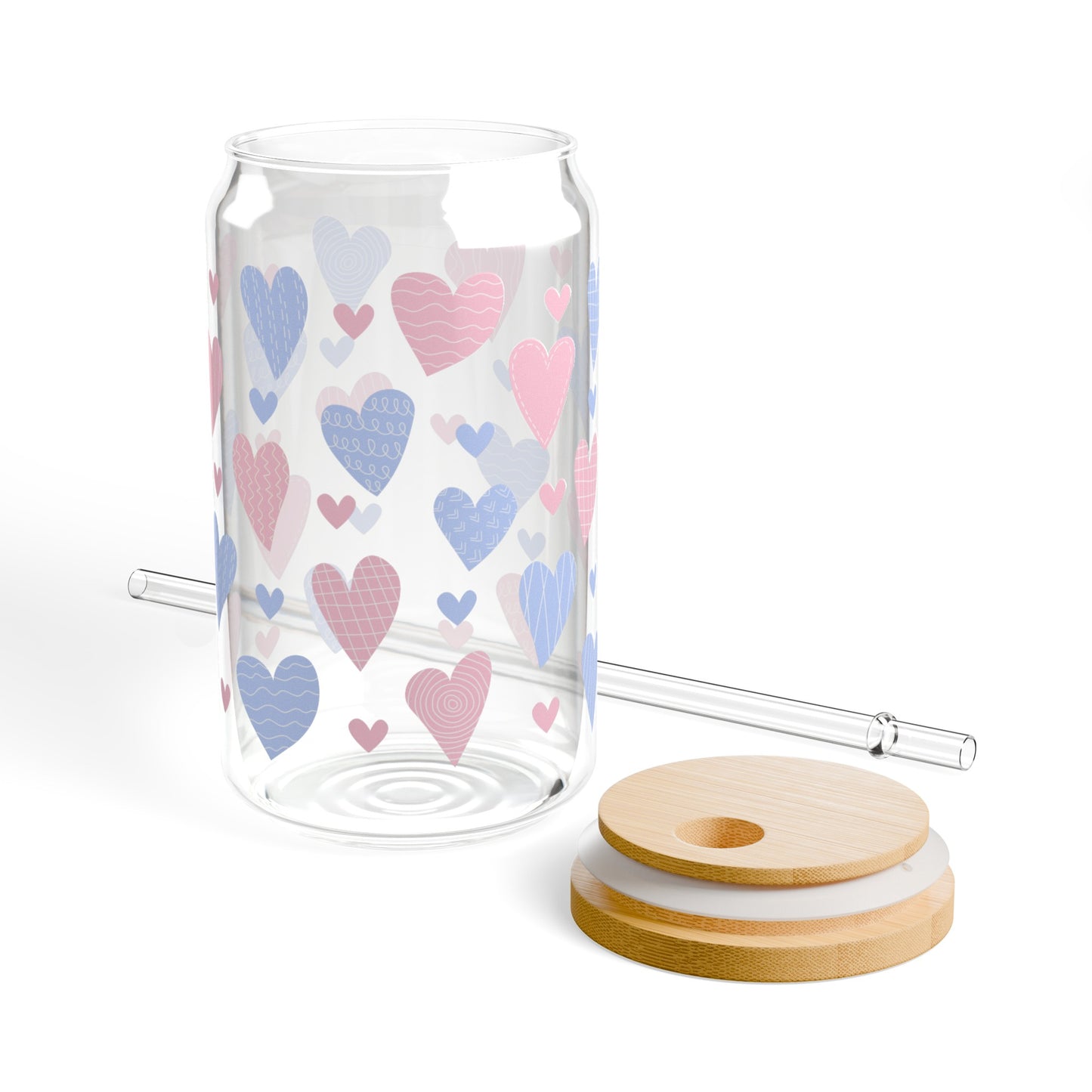 Love Hearts Sipper Glass