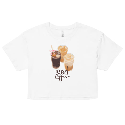 Iced coffee crop-top